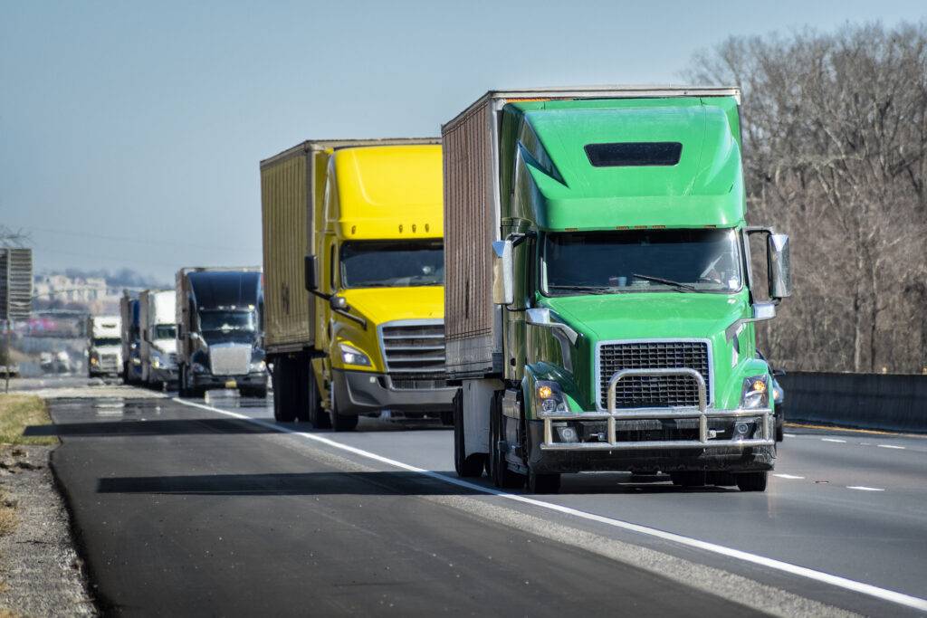 Interstate Truck Convoy